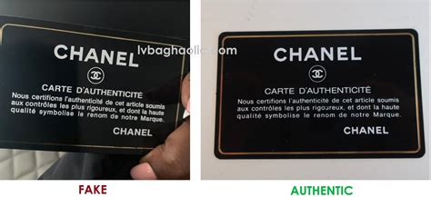 chanel book bag fake|authenticity card chanel.